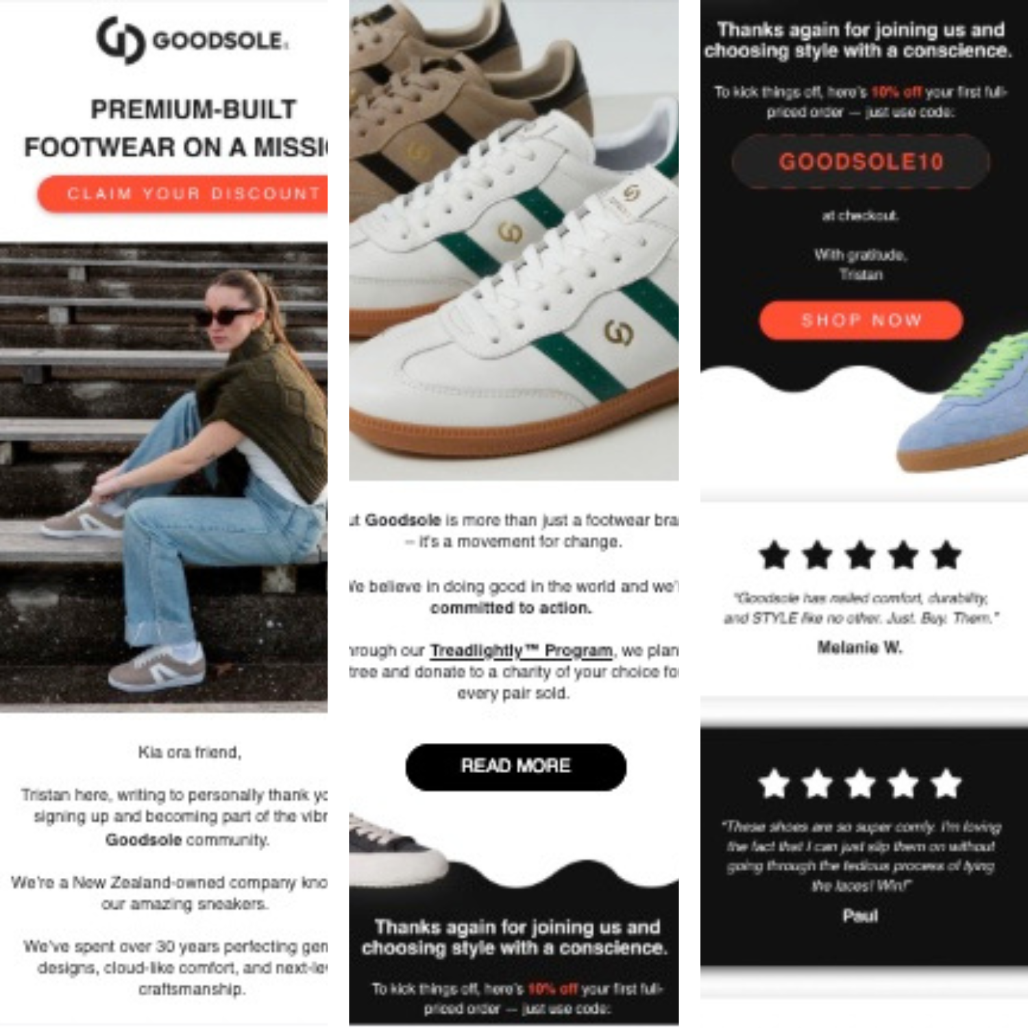 Flow Copy for Goodsole (Premium Footwear)