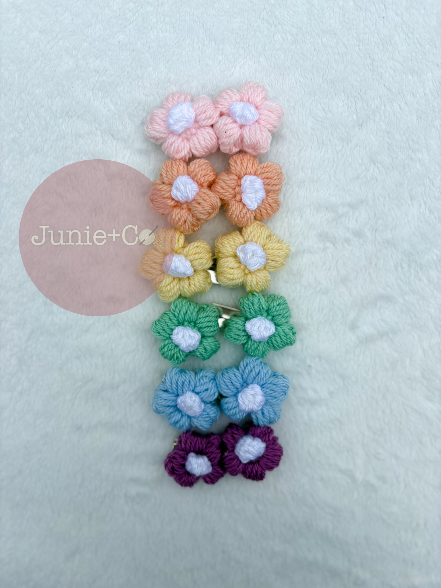 RTS Flower Hair Clips - Piggies