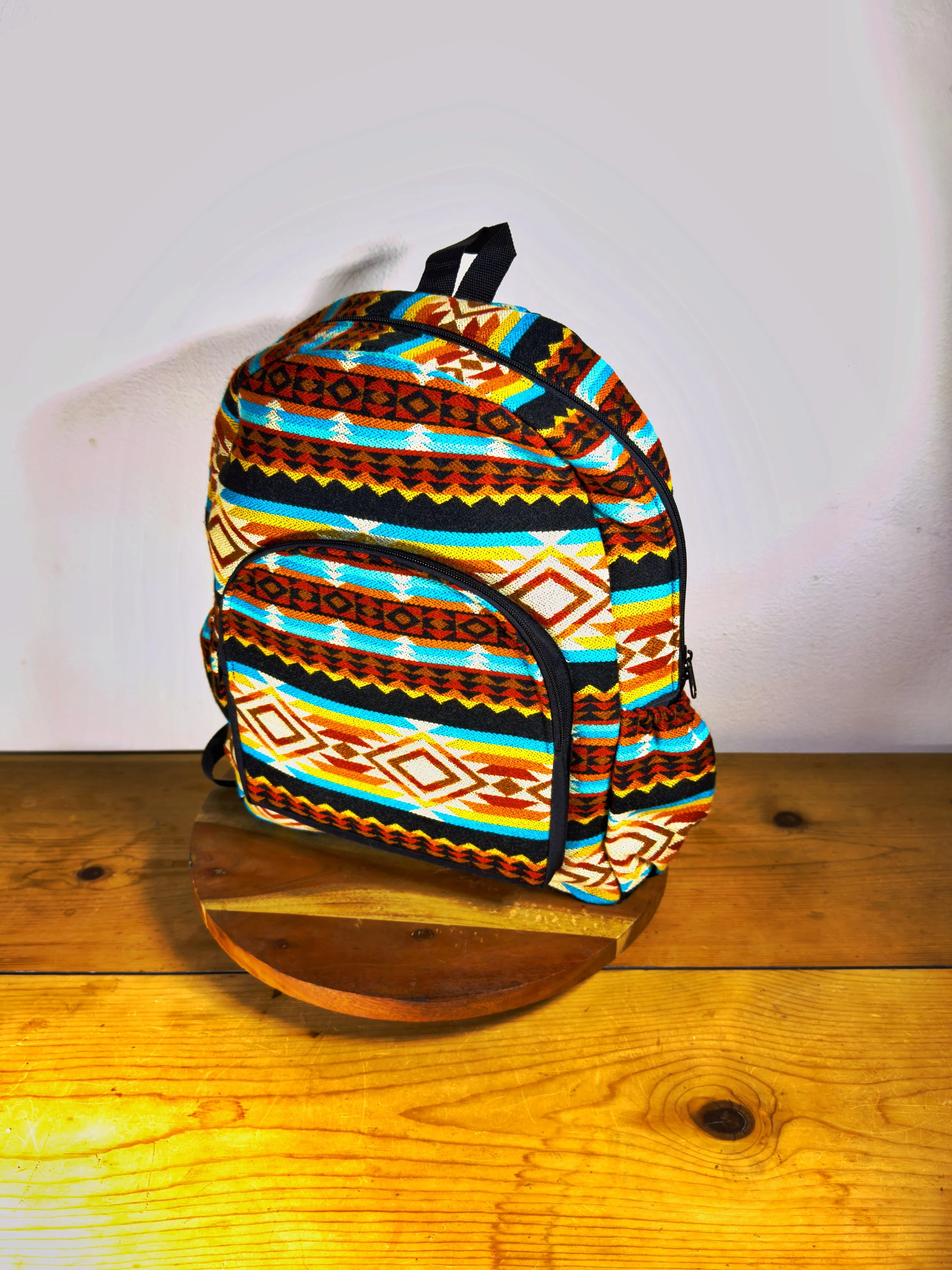 Textile Backpack - Light Earthtones