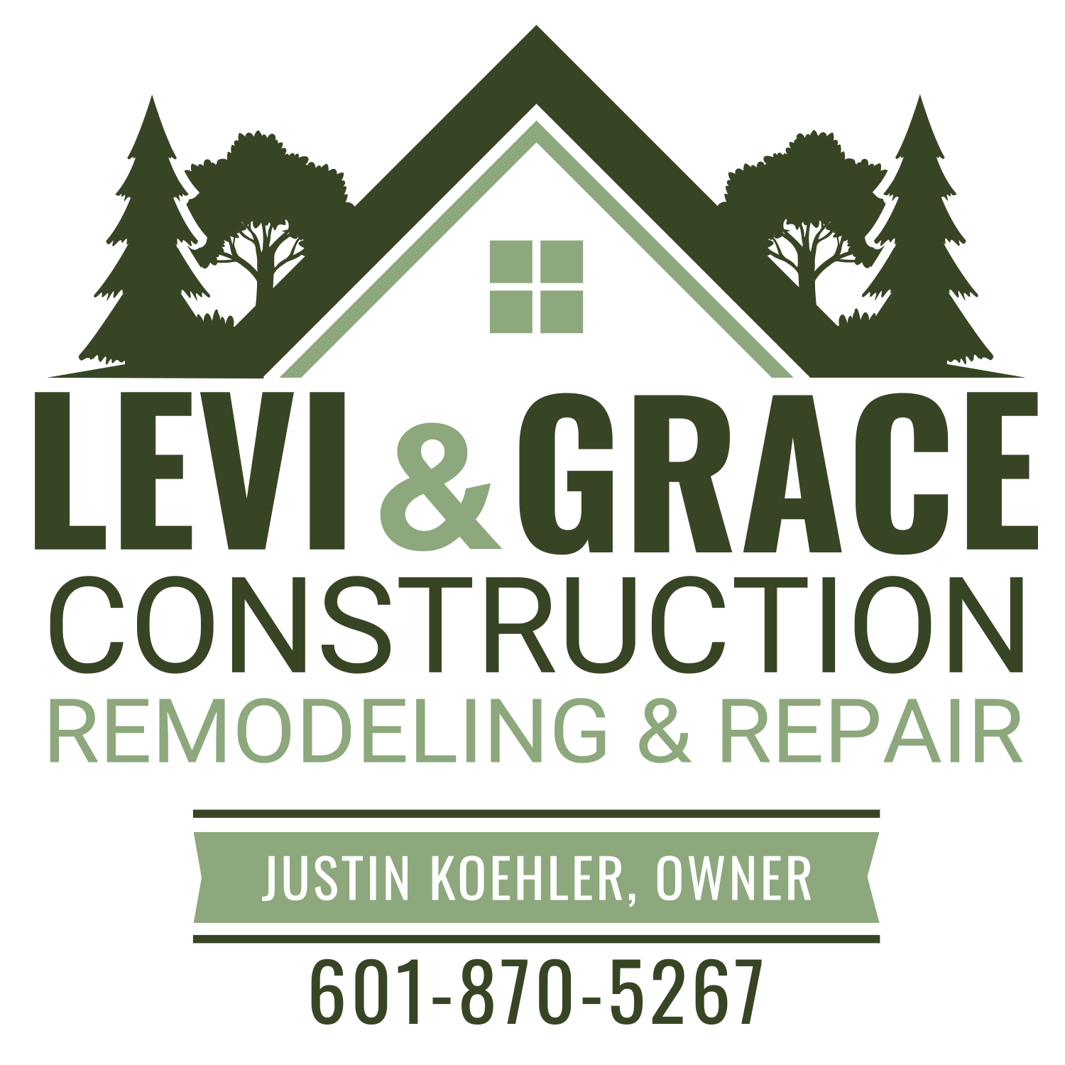 Levi & Grace Construction, Remodeling & Repair • Justin Koehler, Owner • 601-870-5267