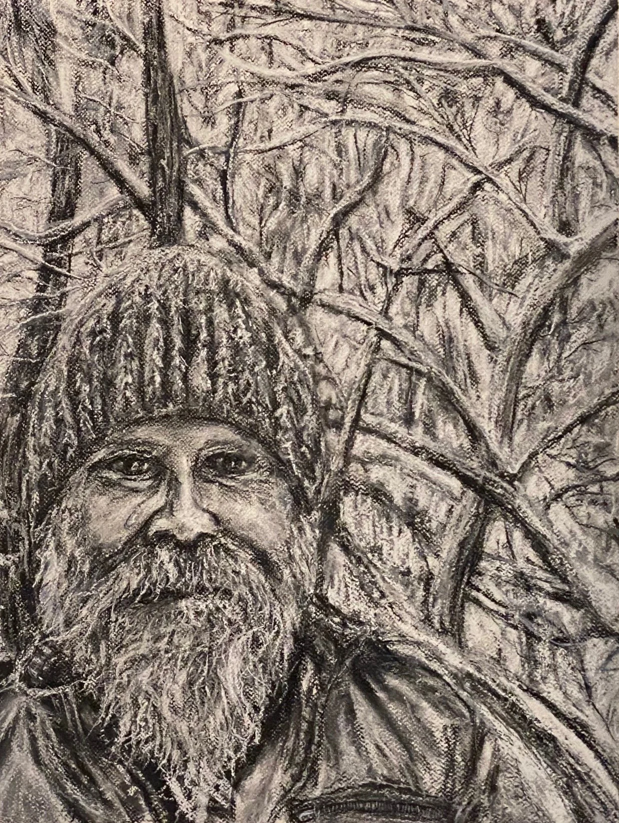 Self Portrait in the Snow in February