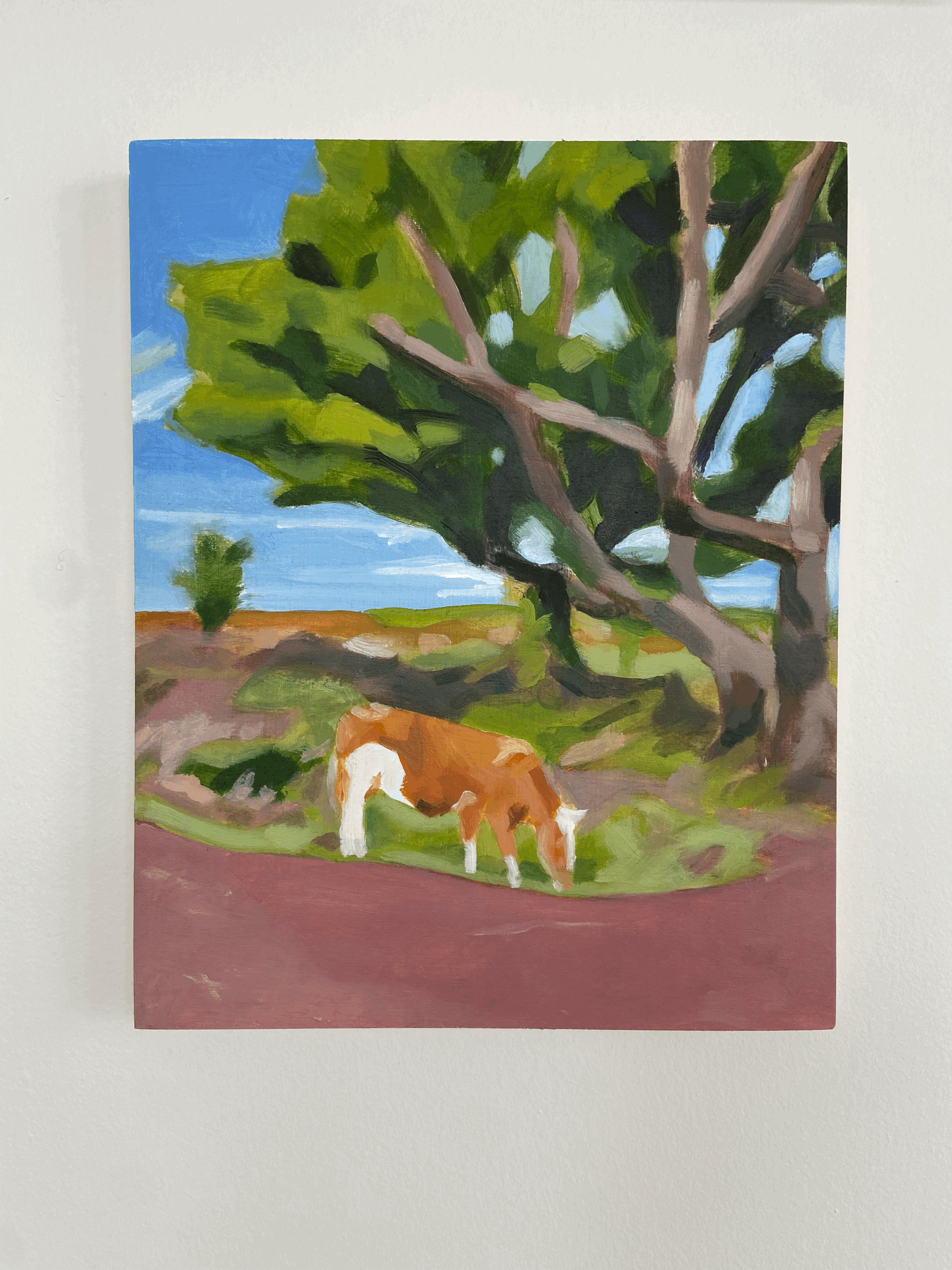Cow in Fanal Forest Original Painting