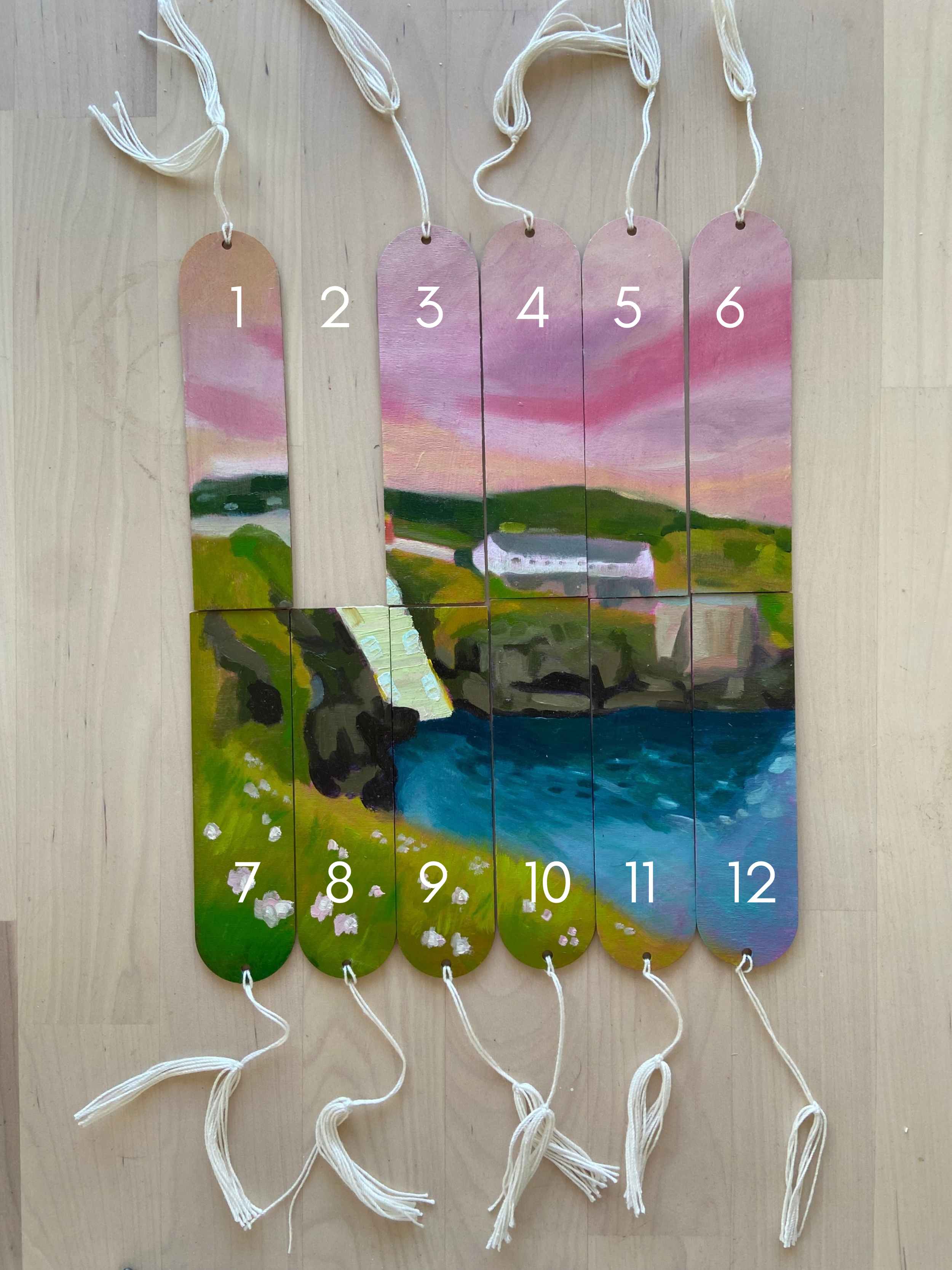 Original Art Painted Bookmarks - St. Johns Newfoundland