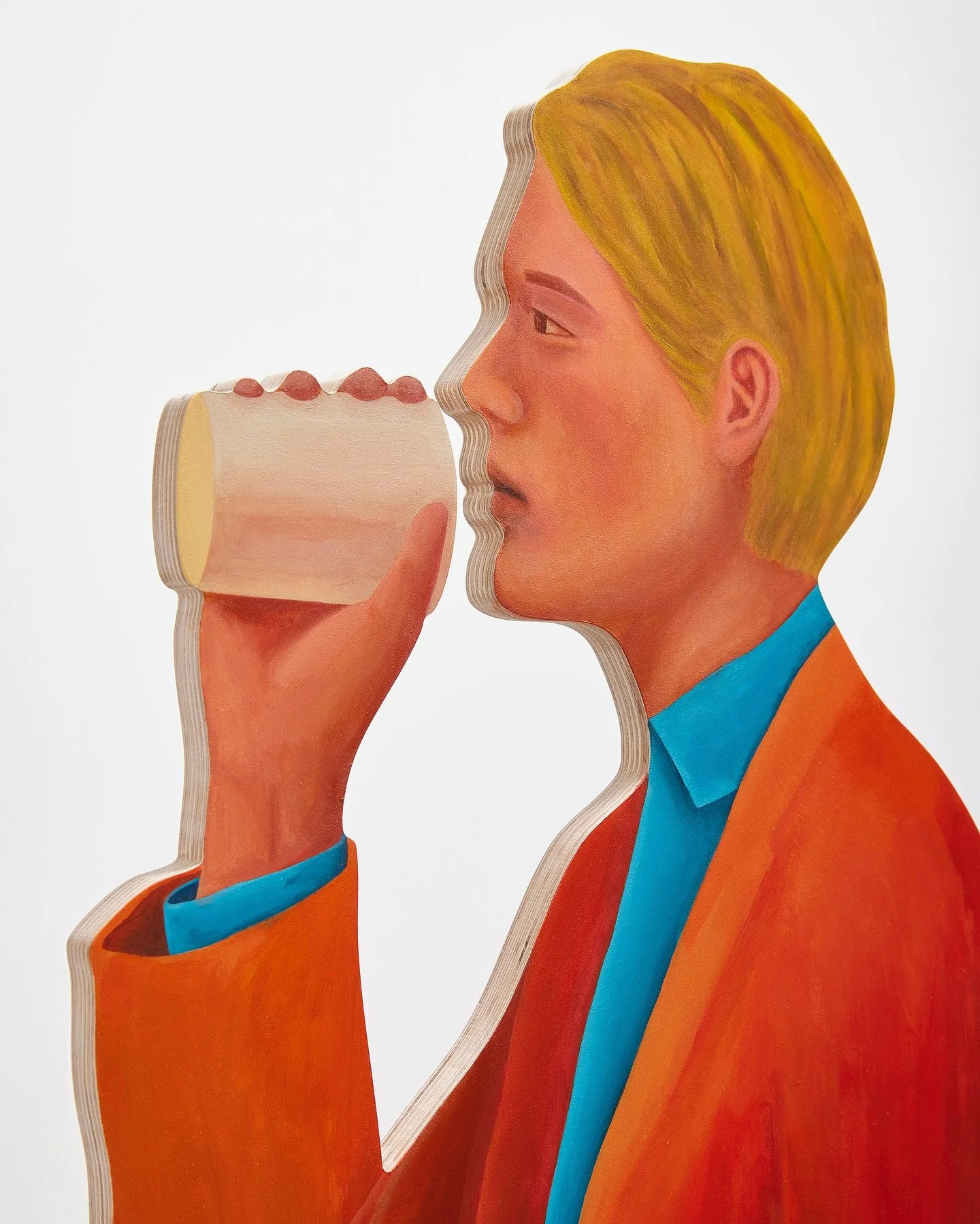 Essential Guide to Miscommunication: 말할 준비
(right figure)
2025
acrylic on birch plywood
170 &times; 42 &times; 31.8 cm