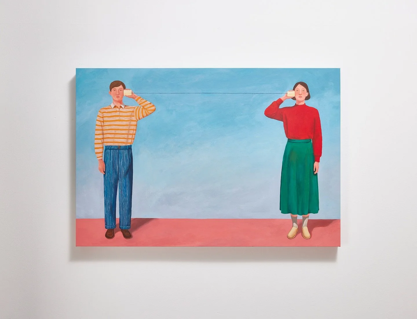 Essential Guide to Miscommunication: 들을 준비
2025
gouache on Korean paper
60.6 &times; 90.9 cm