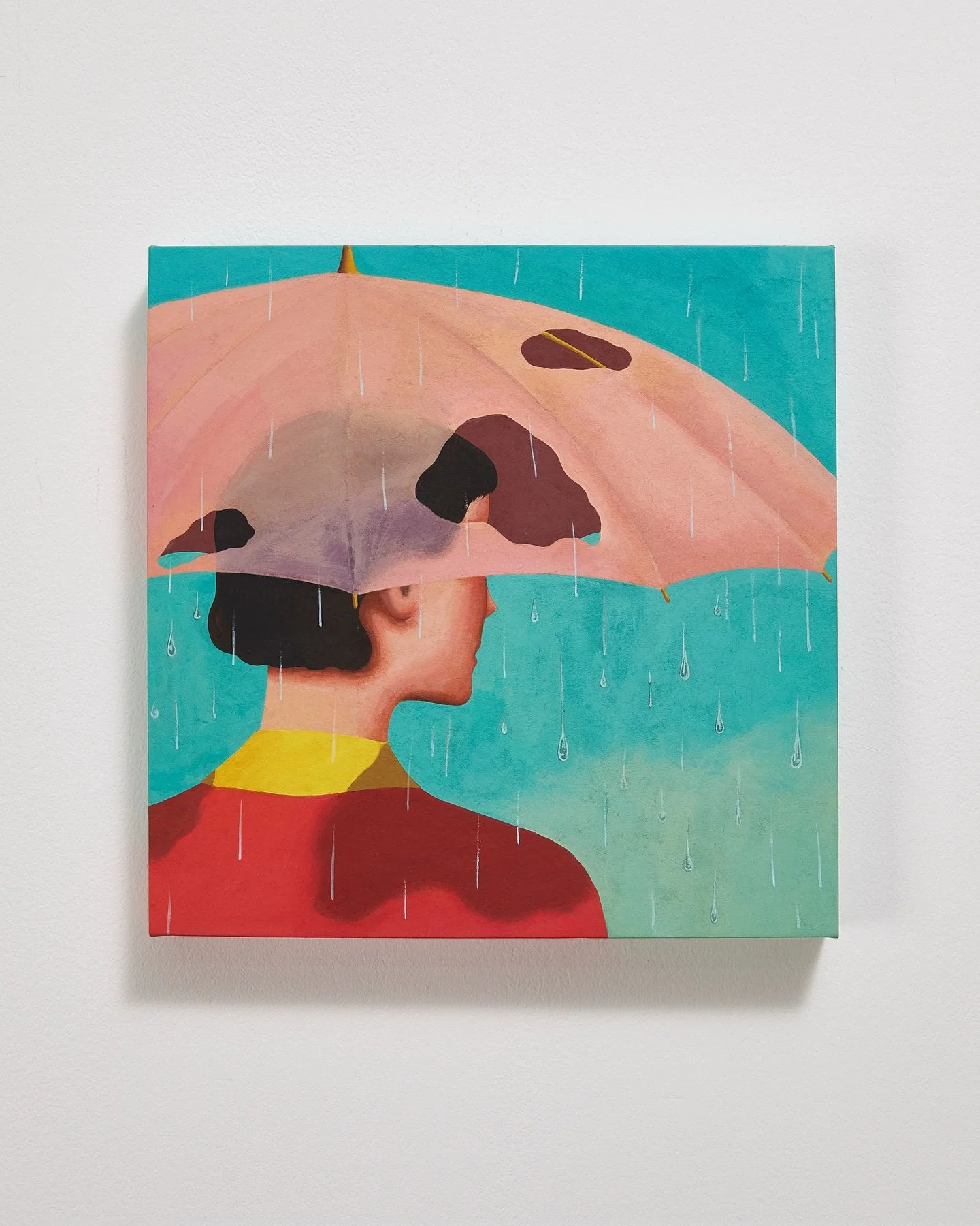 헛수고: 구멍
2025
gouache on Korean paper
27.3 &times; 27.3 cm