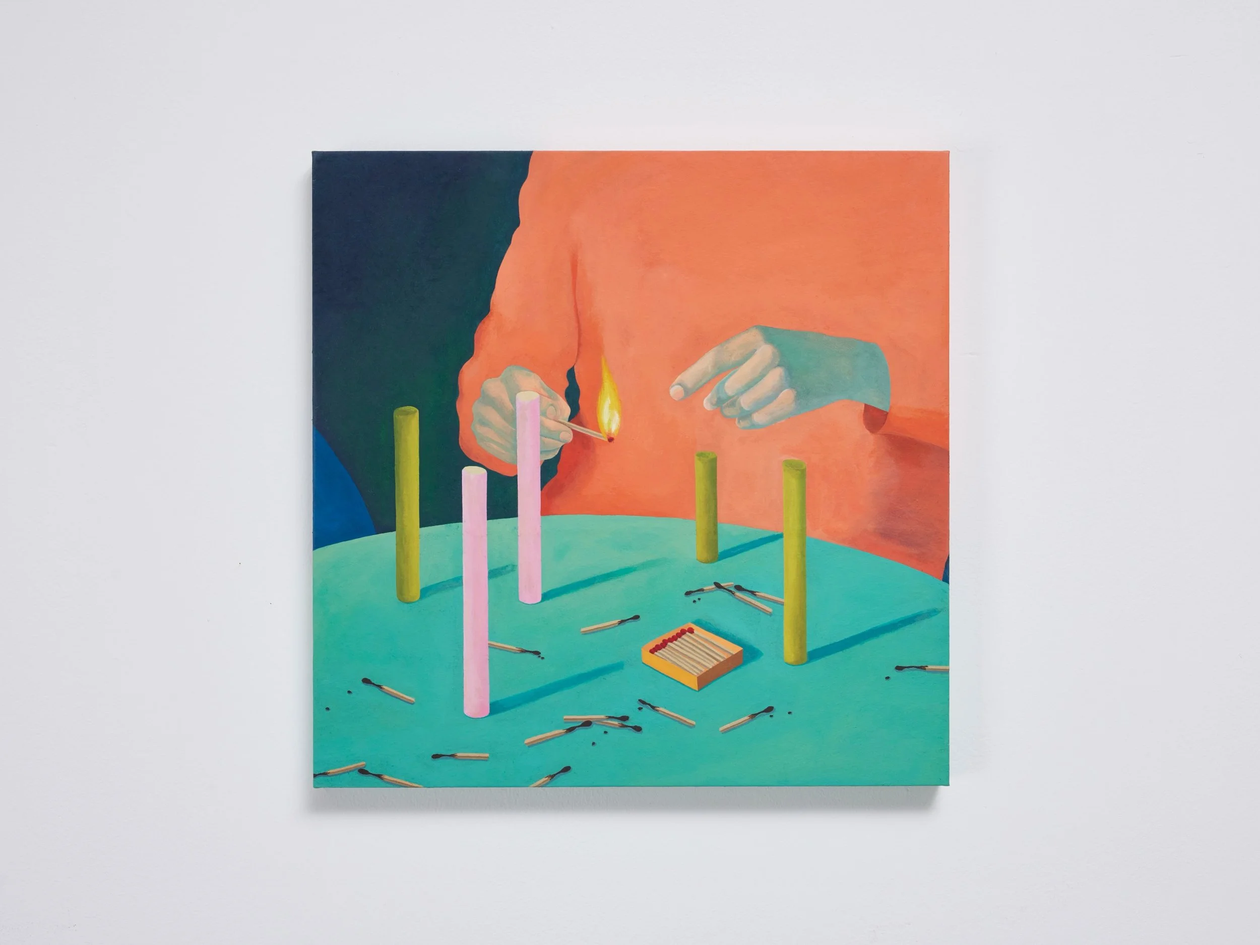 (Mis)match
2026
acrylic on Korean paper
37.9 &times; 37.9 cm