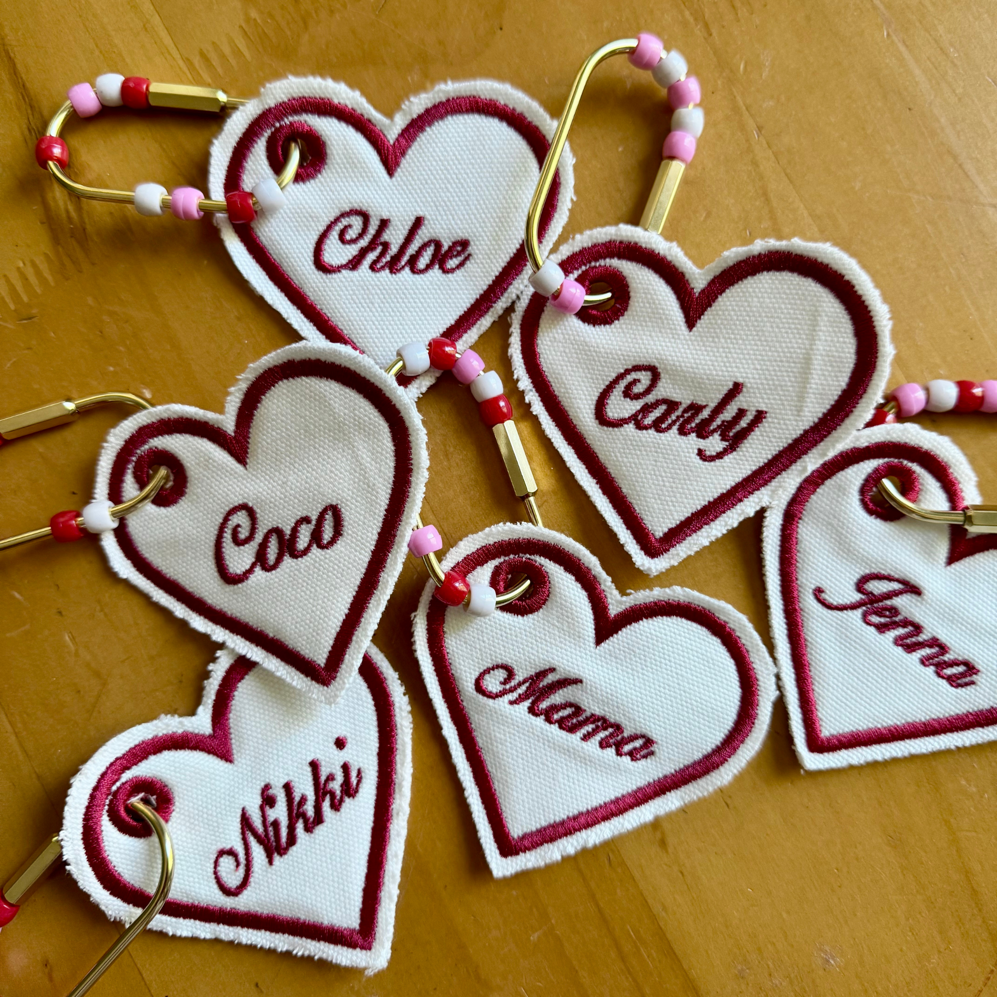 Custom Heart Keychain