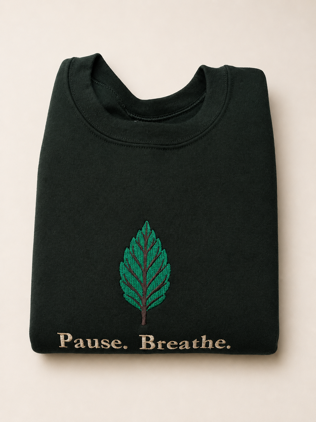 Folded Keeper of Calm™ embroidered sweatshirt