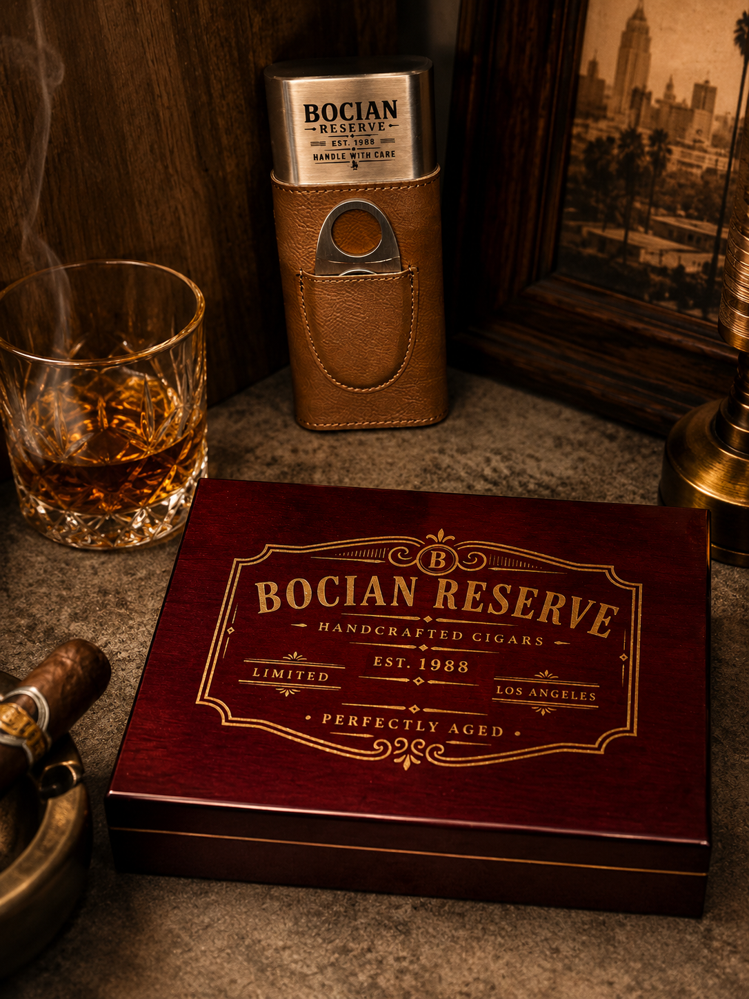 Bocian Reserve luxury cigar humidor