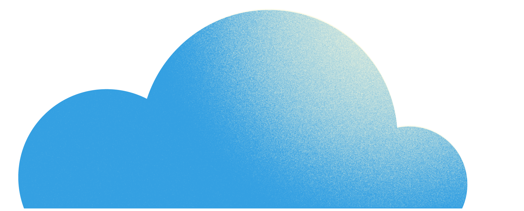 Abstract digital art featuring overlapping blue and pale yellow semi-circular shapes with gradient shading.