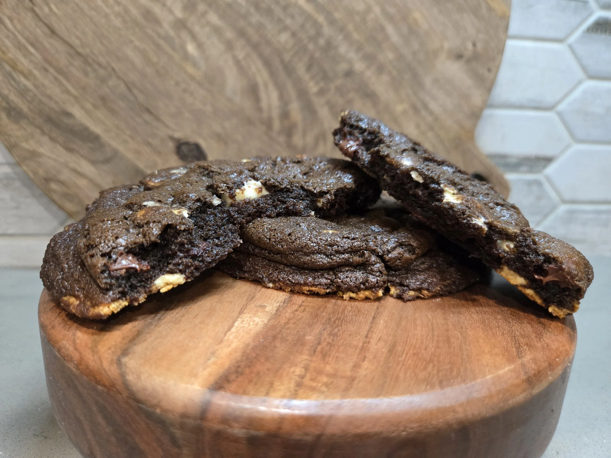 Triple Chocolate Delight Cookies