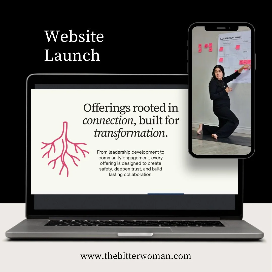 ✨ Big news! My new site is live and we are here to help  leaders, teams, and organizations reimagine workplace culture.

💻 Explore how we can work together: www.thebitterwoman.com

#thebitterwonannetwork #culture #reimagineleadership