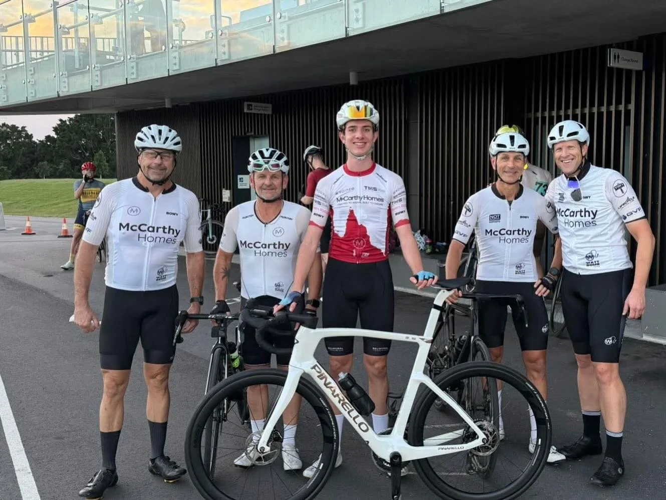 Shout out to the McCarthy Homes @wattbomb_racing masters crew for all your support and encouragement so far this season. Cheering from the sidelines, bottle hand ups, M2W and QTour support. Thanks guys. 🙏❤️🚴🏼&zwj;♂️