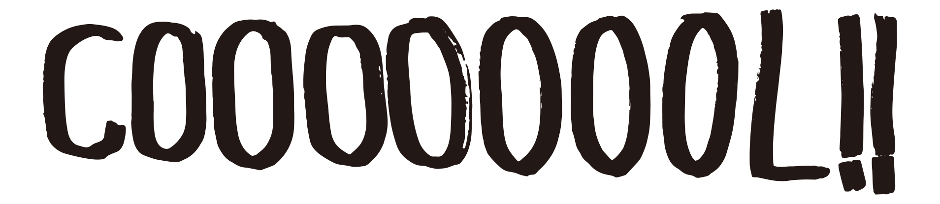 大きな文字で「COOL!!!」と書かれています。