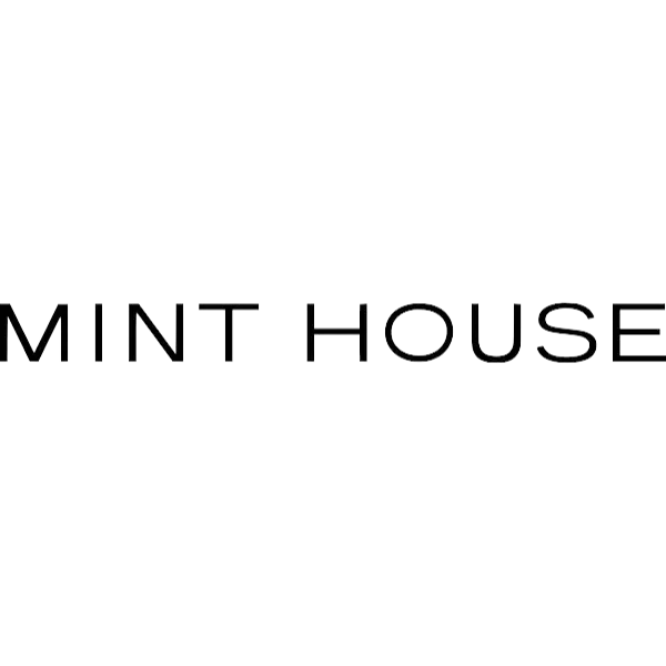 Mint House logo with a stylized mountain rooftop icon and the text 'Mint House' below it.