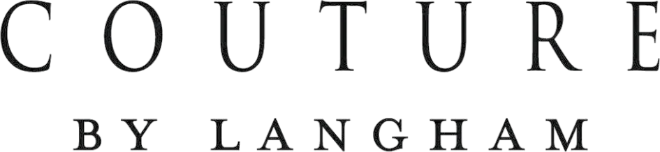 The logo of Couture by Langham, featuring the word 'COUTURE' in black uppercase letters with the word 'BY LANGHAM' below in smaller font.