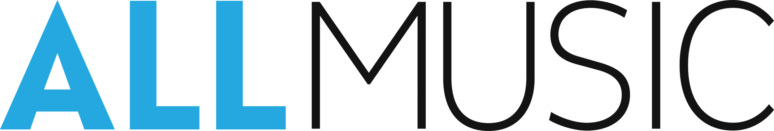 The logo for 'ALLMUSIC' with 'ALL' in blue and 'MUSIC' in black.