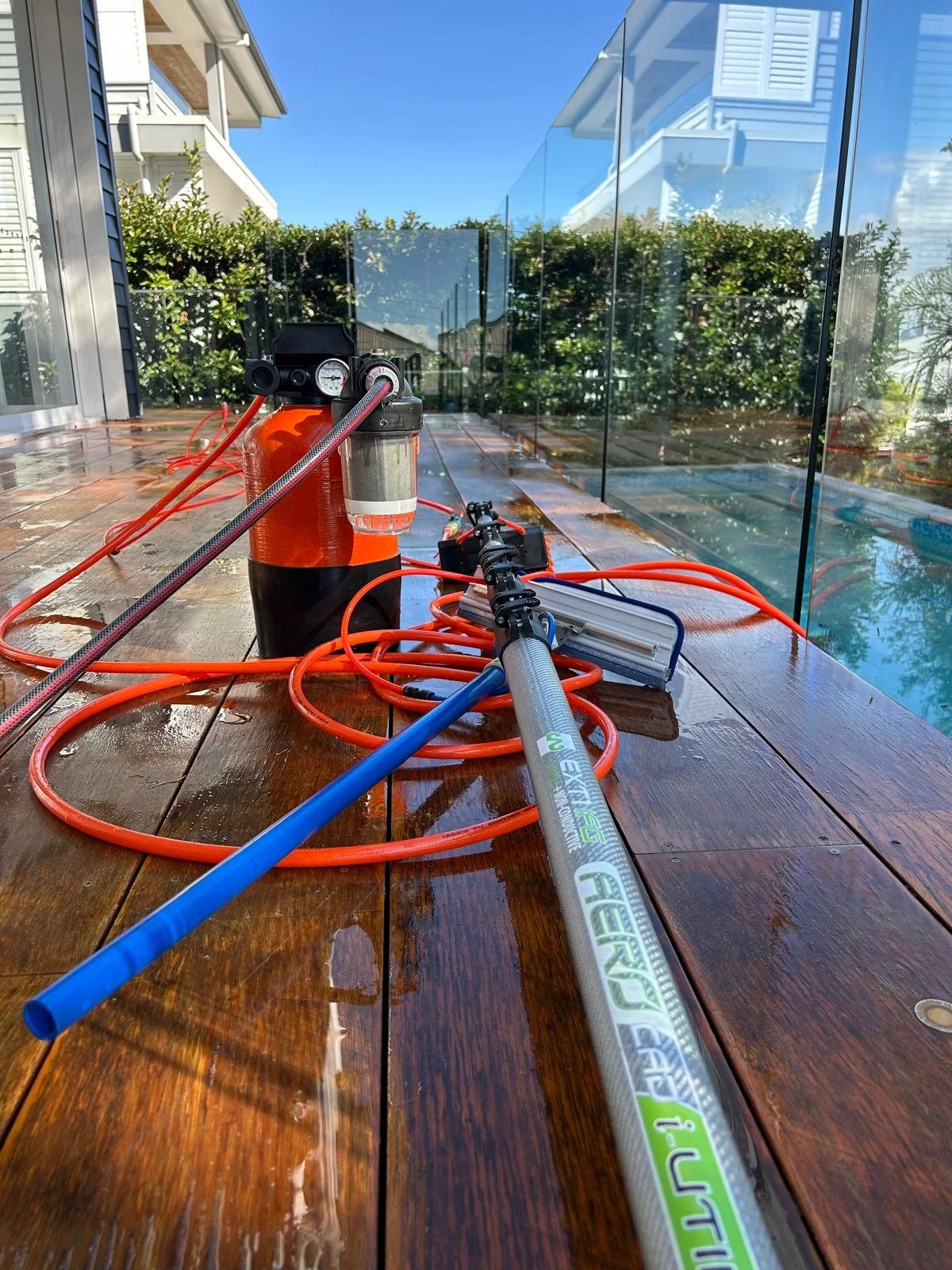 Professional pool area cleaning for homes, resorts, shops, and real estates. Glass cleaners Brisbane.