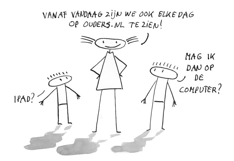 Elke dag een tekening ook op ouders.nl