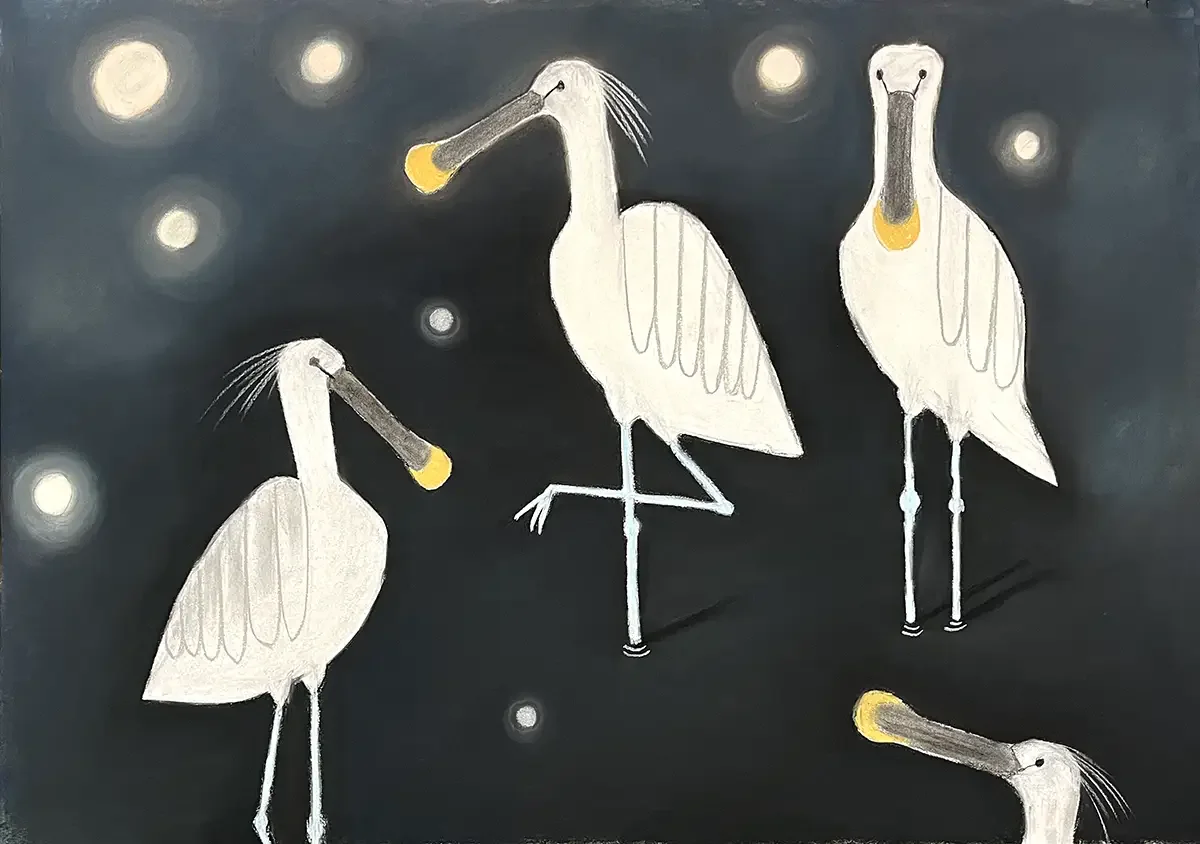 The Secret Pond. Soft Pastel on paper. 100 x 70 cm. 2026