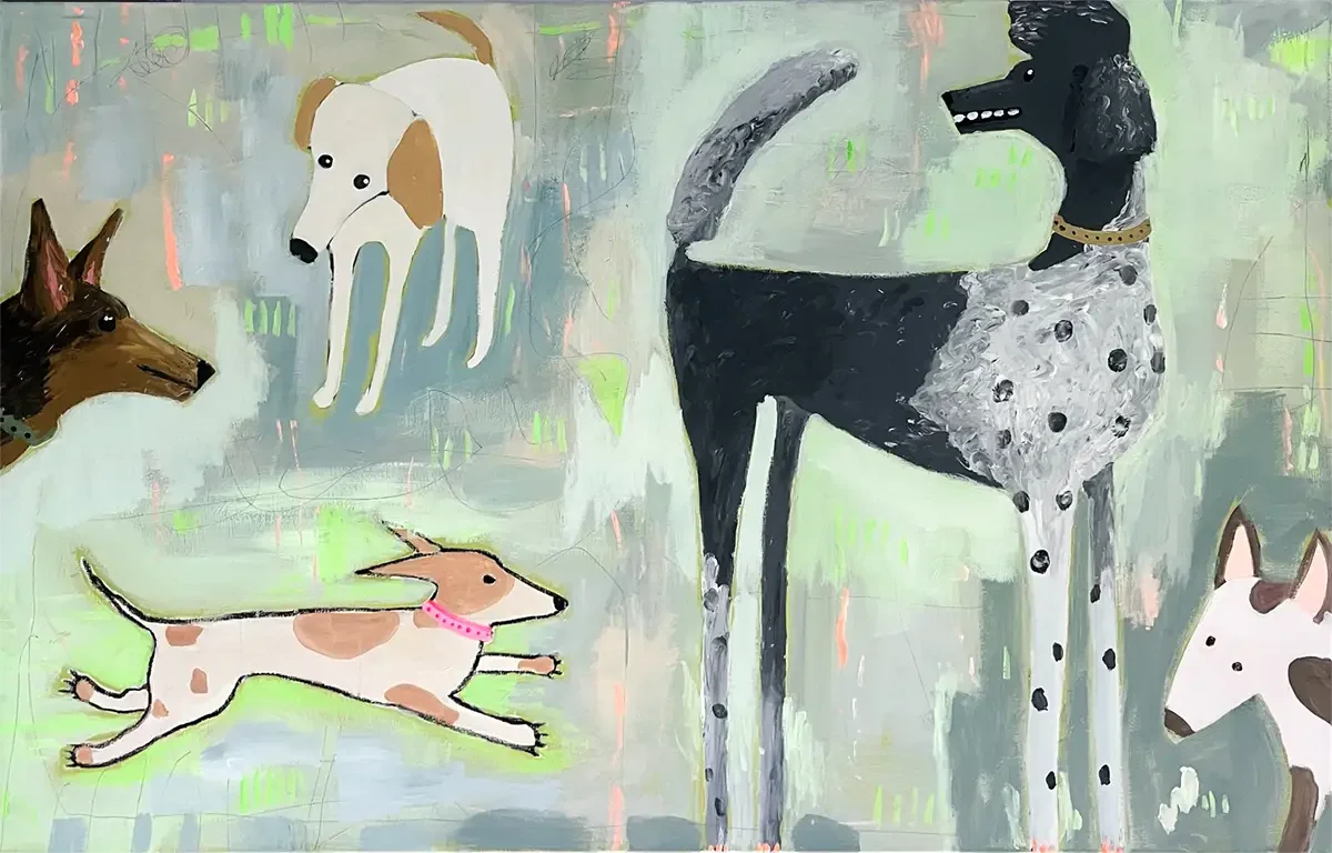 CityDogs. 160 x 100 cm. 2026. Acrylic on Canvas