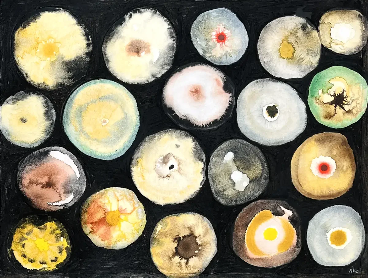 Chopped Wood. 65 x 50 cm. 2024. Aquarel and Crayon on Paper