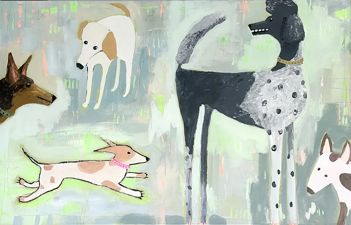 CityDogs. 160 x 100 cm. 2026. Acrylic on Canvas