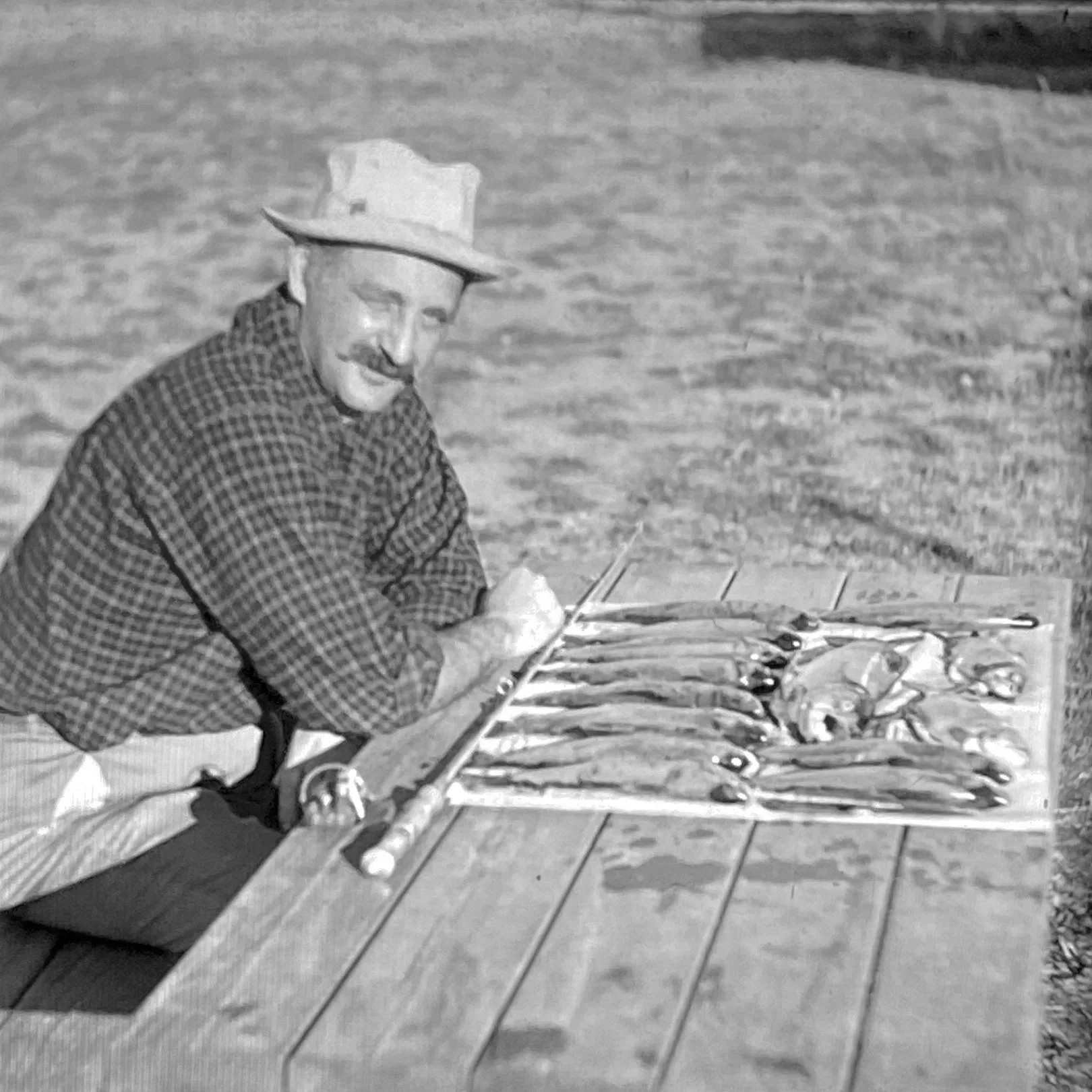 Grandpa with Trout 