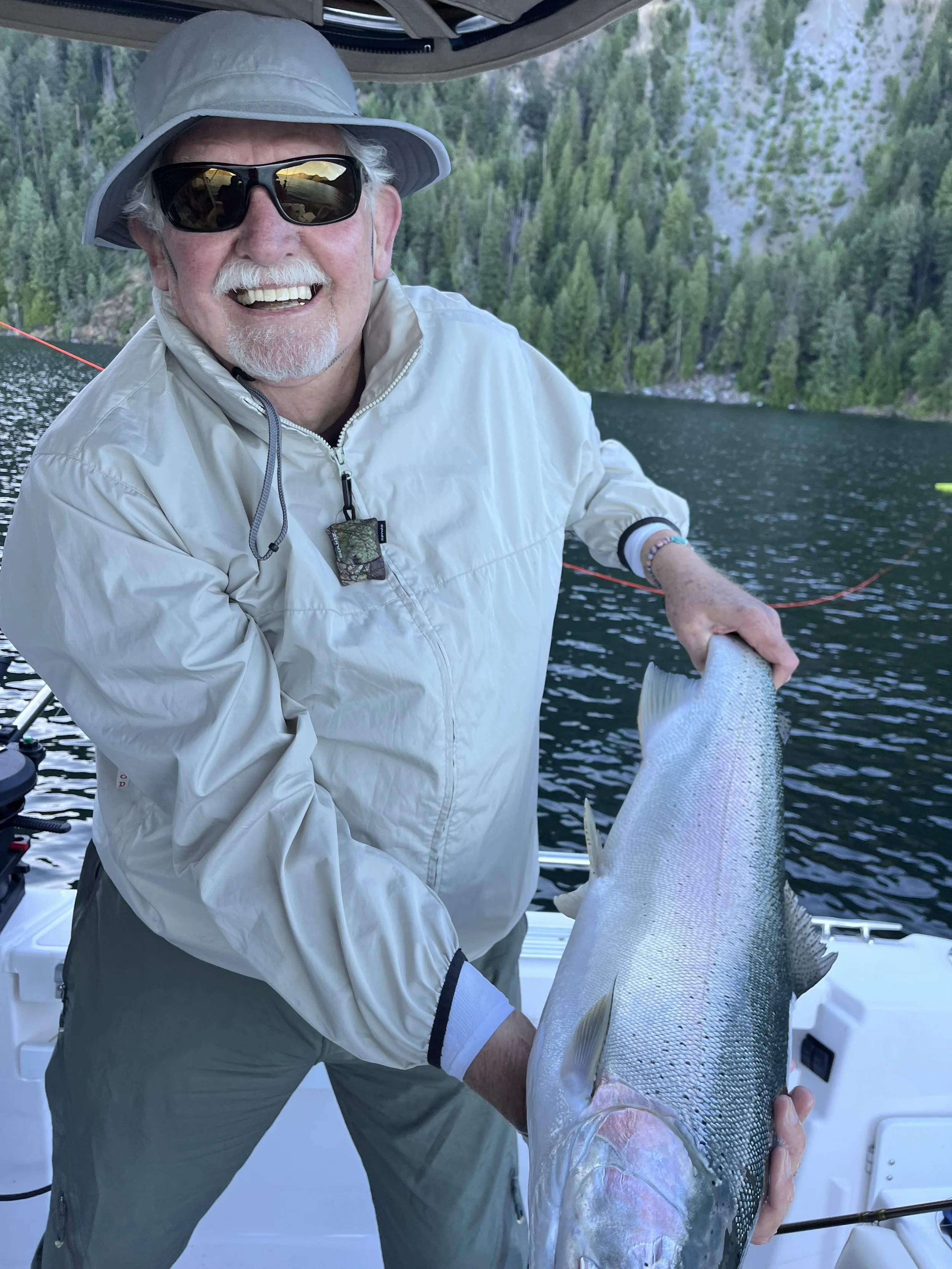 GUSTO: Jacks 12 Pound Kamloops Rainbow, Fishing with Jim Brewer