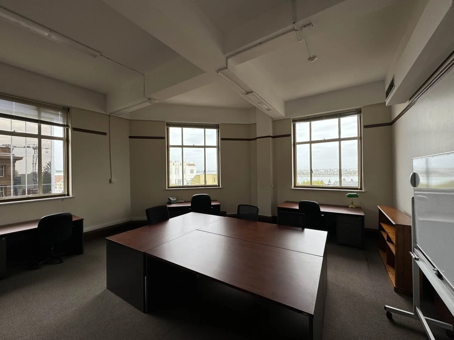 A larger suite set up for a small team