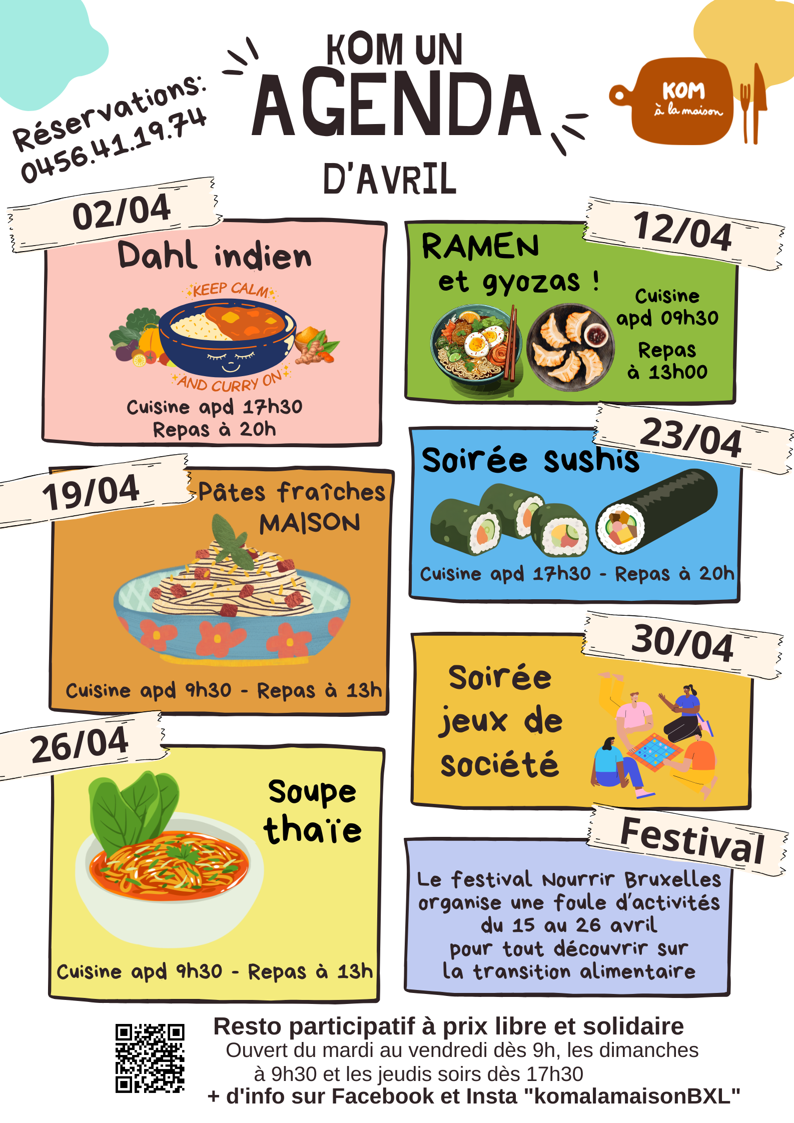 Agenda d’avril 2026