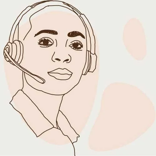 illustration av en kundtjänstmedarbetare