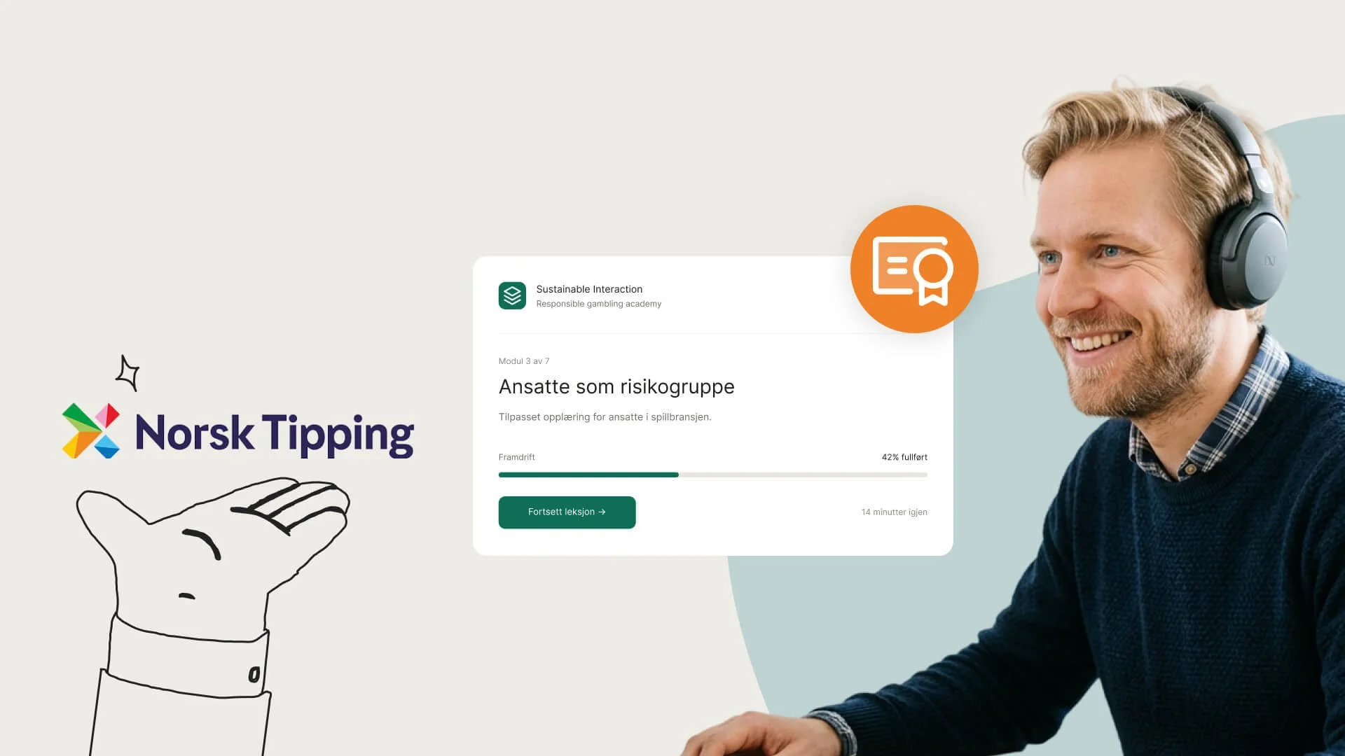 Sustainable Interaction develops Responsible Gambling training for Norsk Tipping