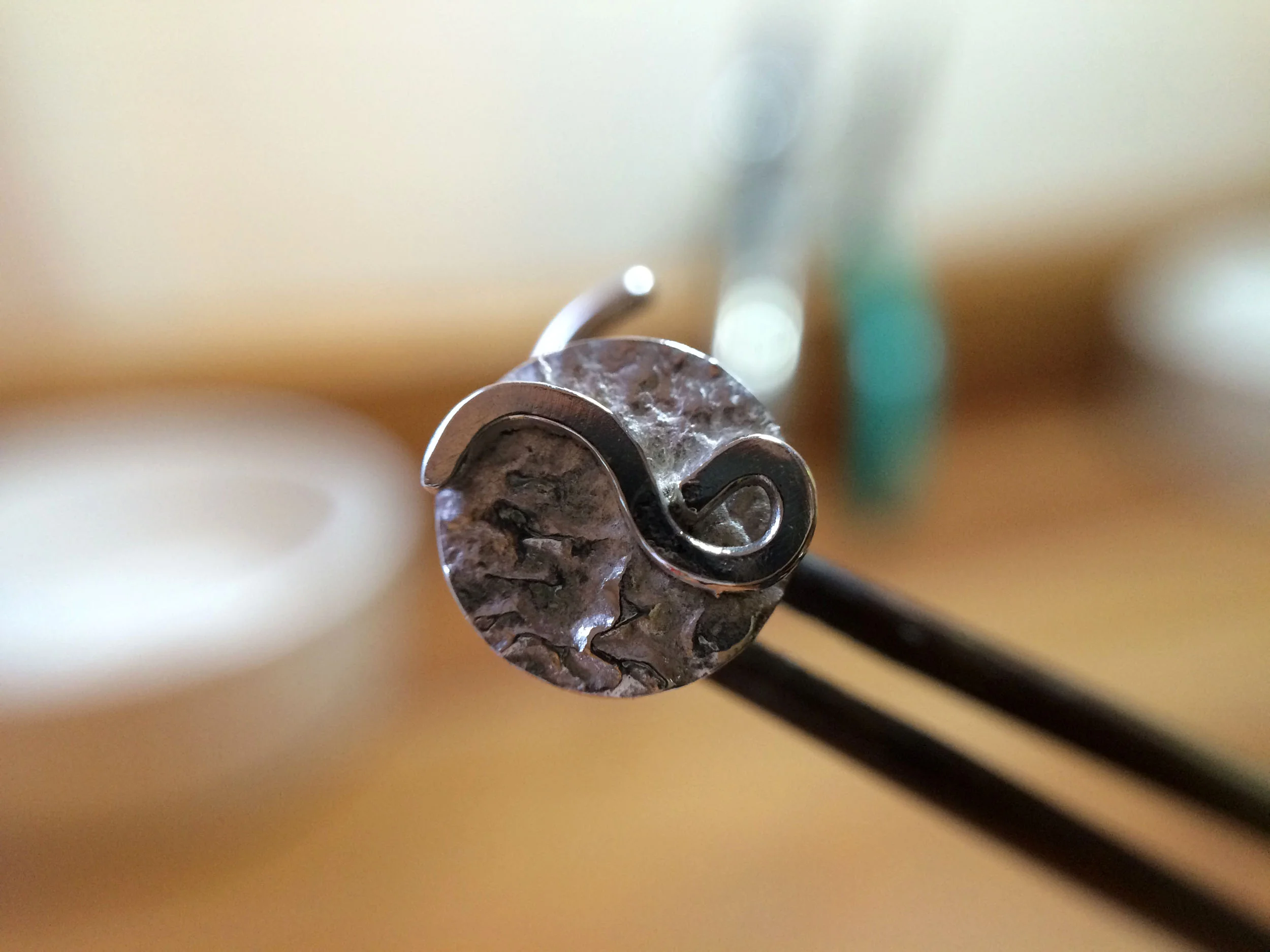 Large handmade nose stud