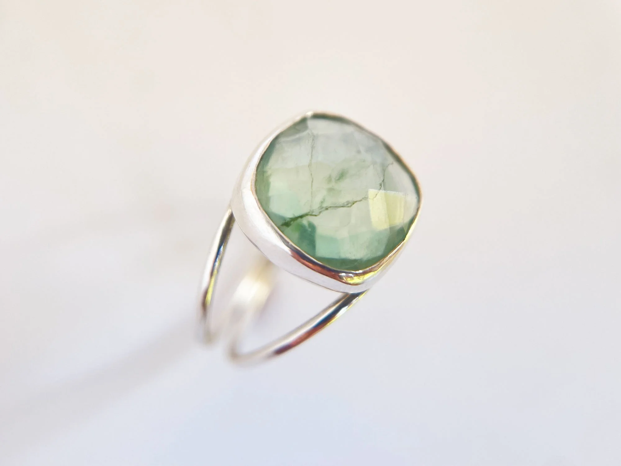 green flourite handmade ring product photo