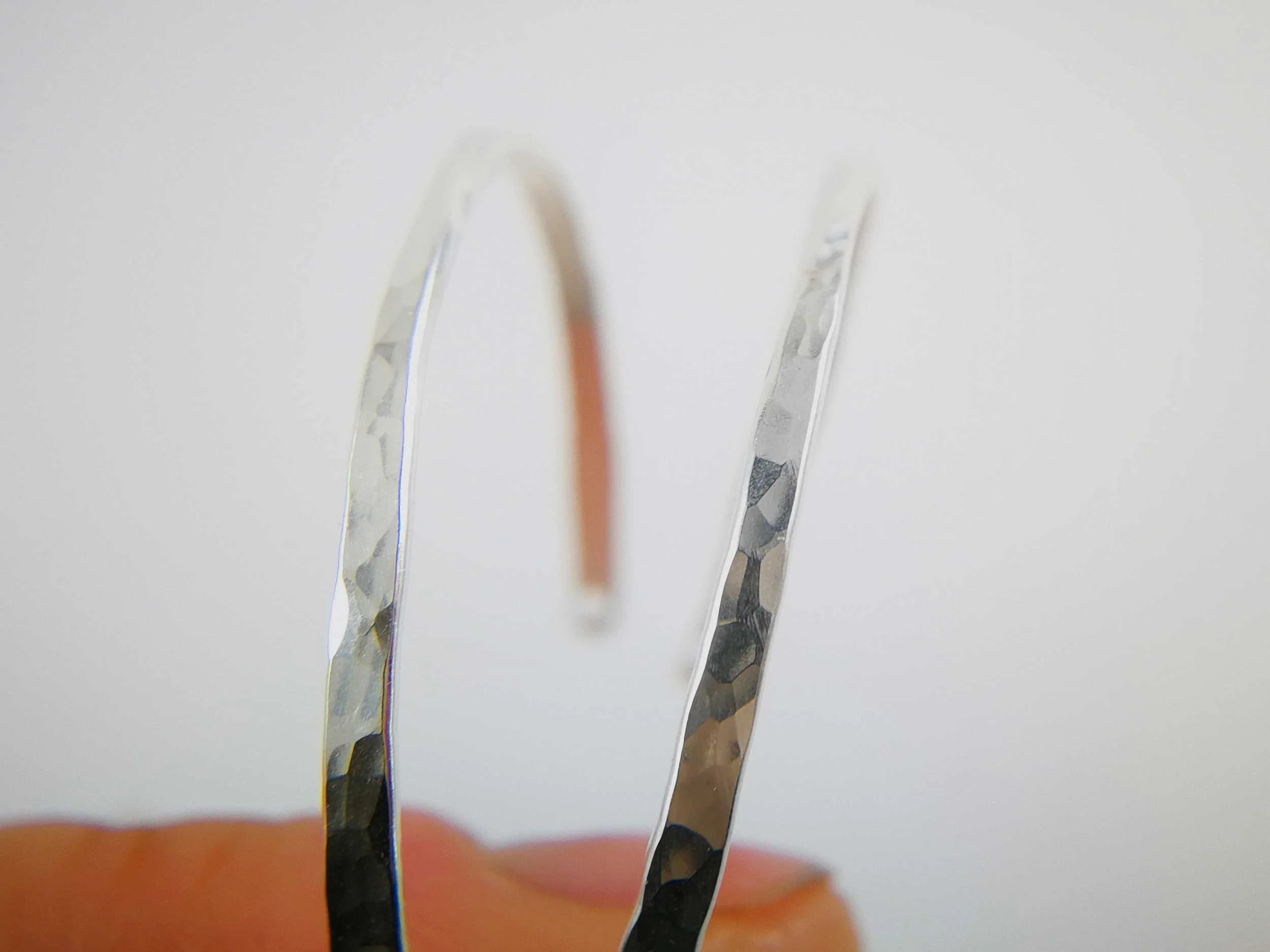 hammered silver hoops victoria grace silversmith