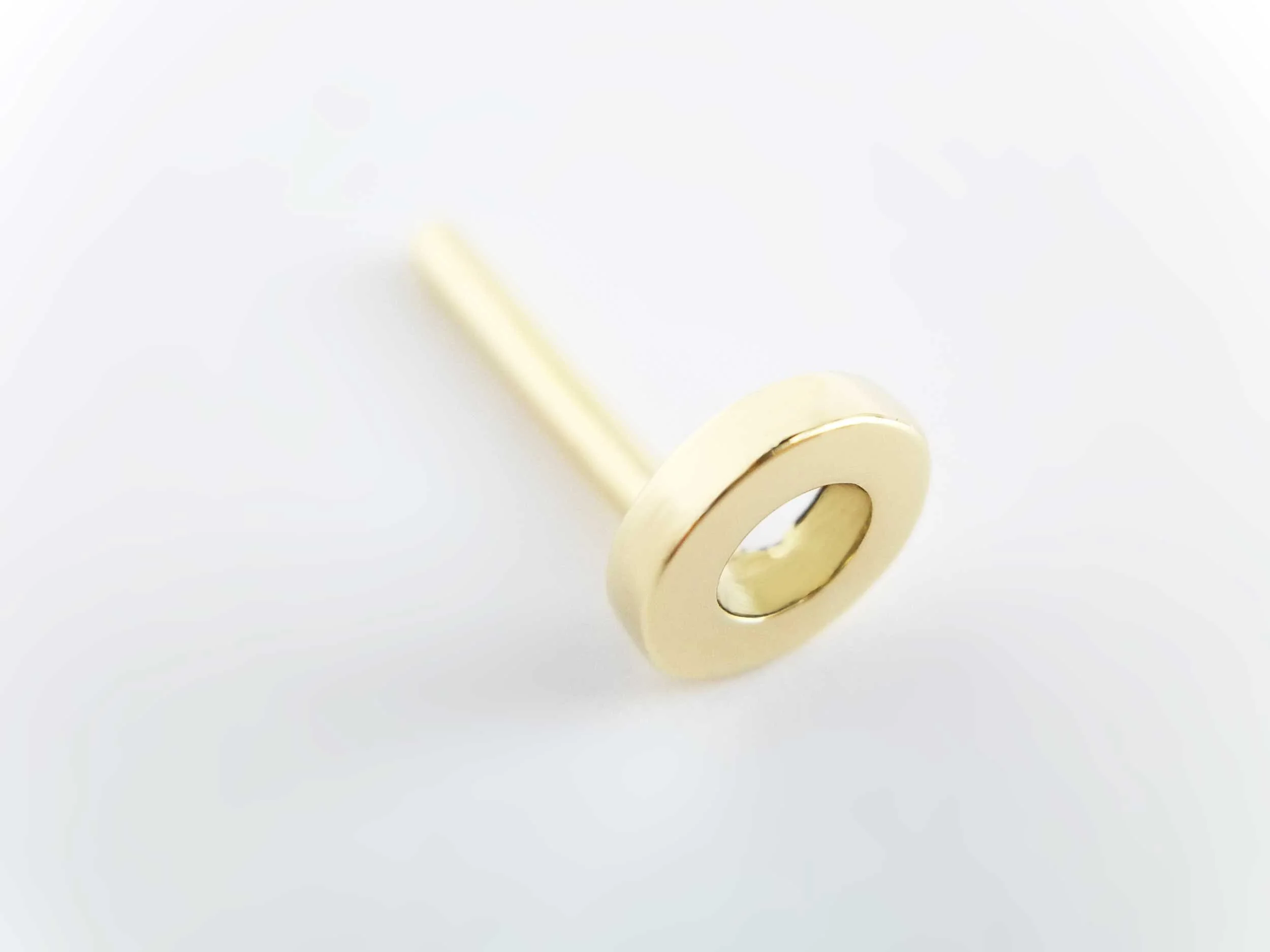 18k yellow gold helix stud product photo the aurum collection