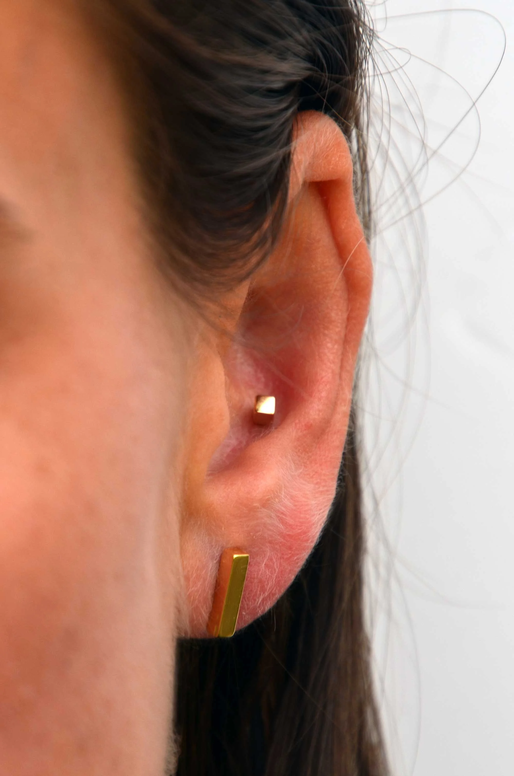 fine piercing jewellery yellow gold conch earring victoria grace silversmith