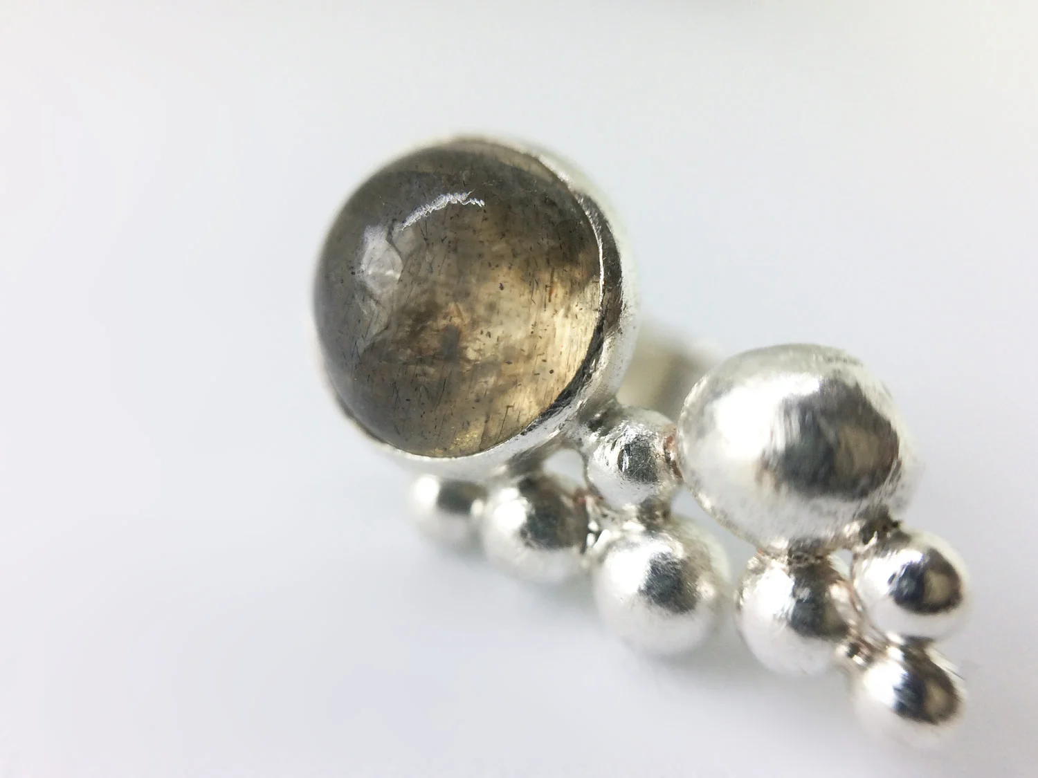 artisan labradorite gem earring piercing jewellery VG silversmith