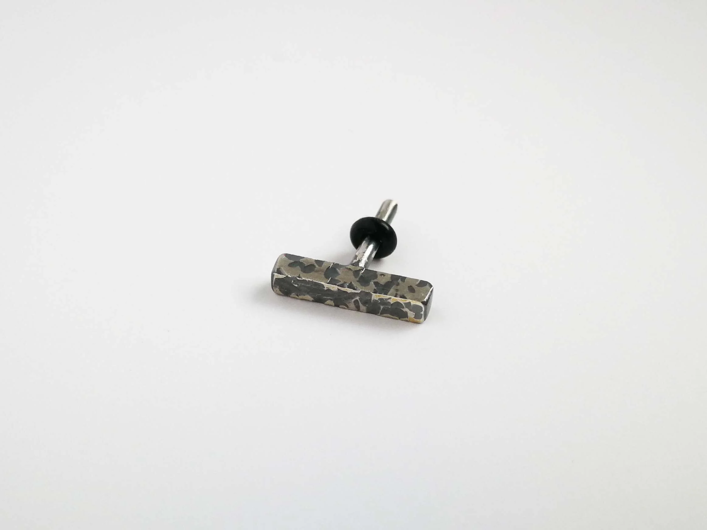 Copy of Handmade oxidised helix earring on white background winterland collection