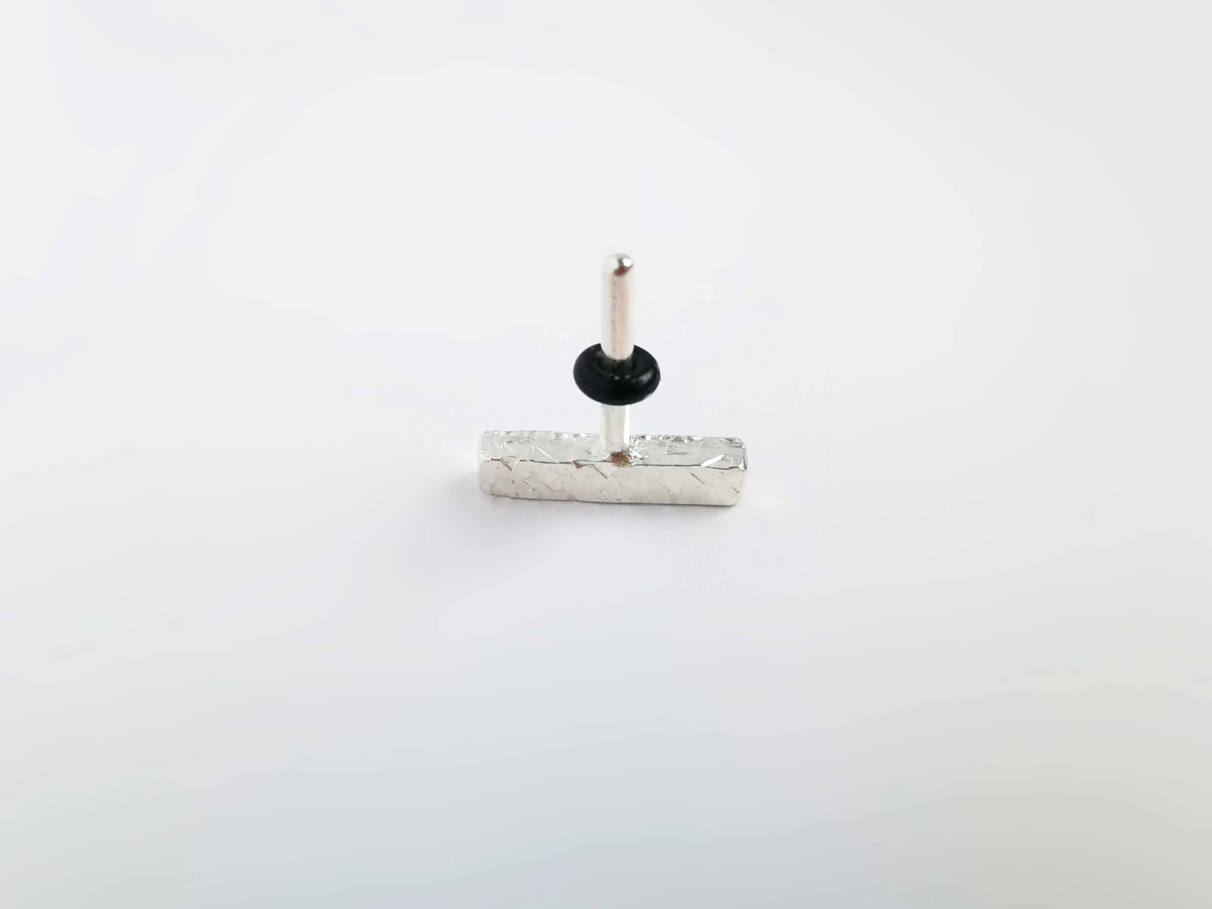 Copy of Handmade silver conch piercing with o-ring victoria grace silversmith