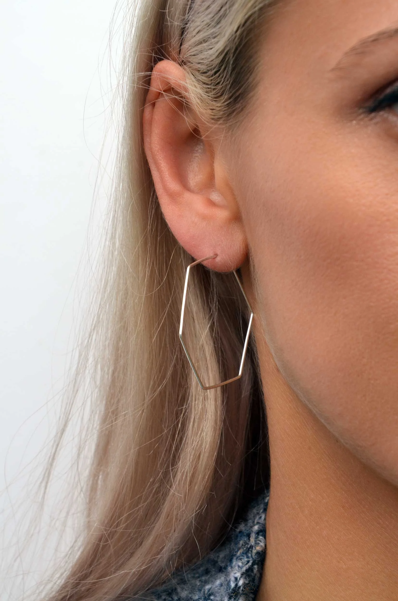 delicate silver hoop earrings victoria grace silversmith