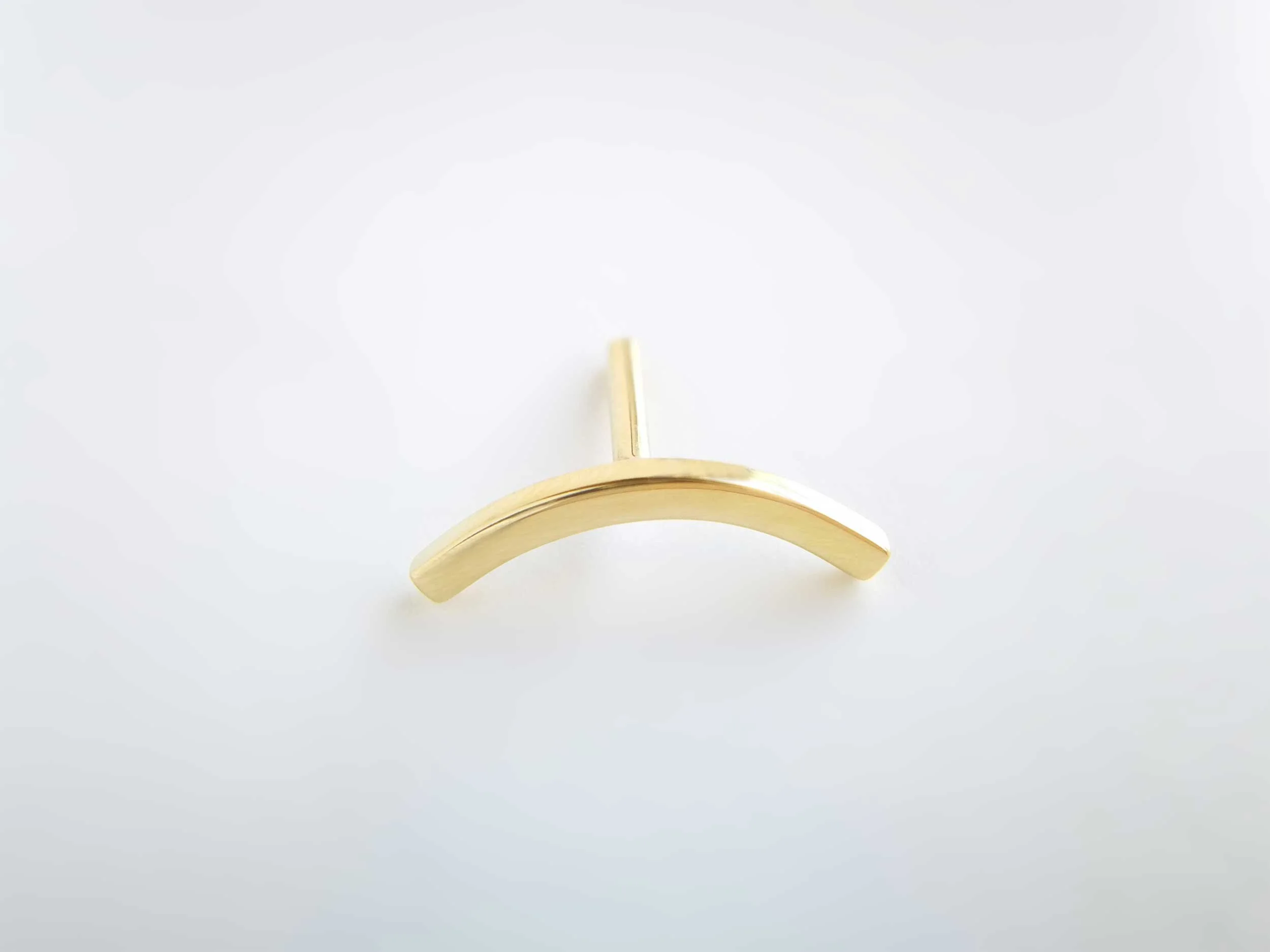 yellow gold helix earring handmade victoria grace product photo