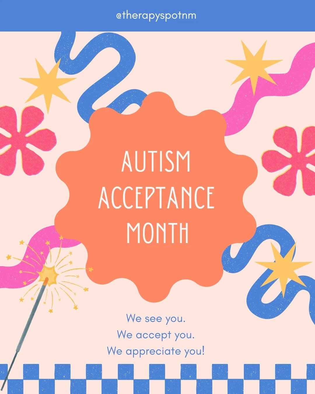 April is Autism Acceptance Month! 🎉
Our autistic friends mean so much to us and we cannot imagine our days without them.
We are always here to support, include, and accept you - just the way you are! 🤟

#slp #speechlanguagepathology #speechpatholog