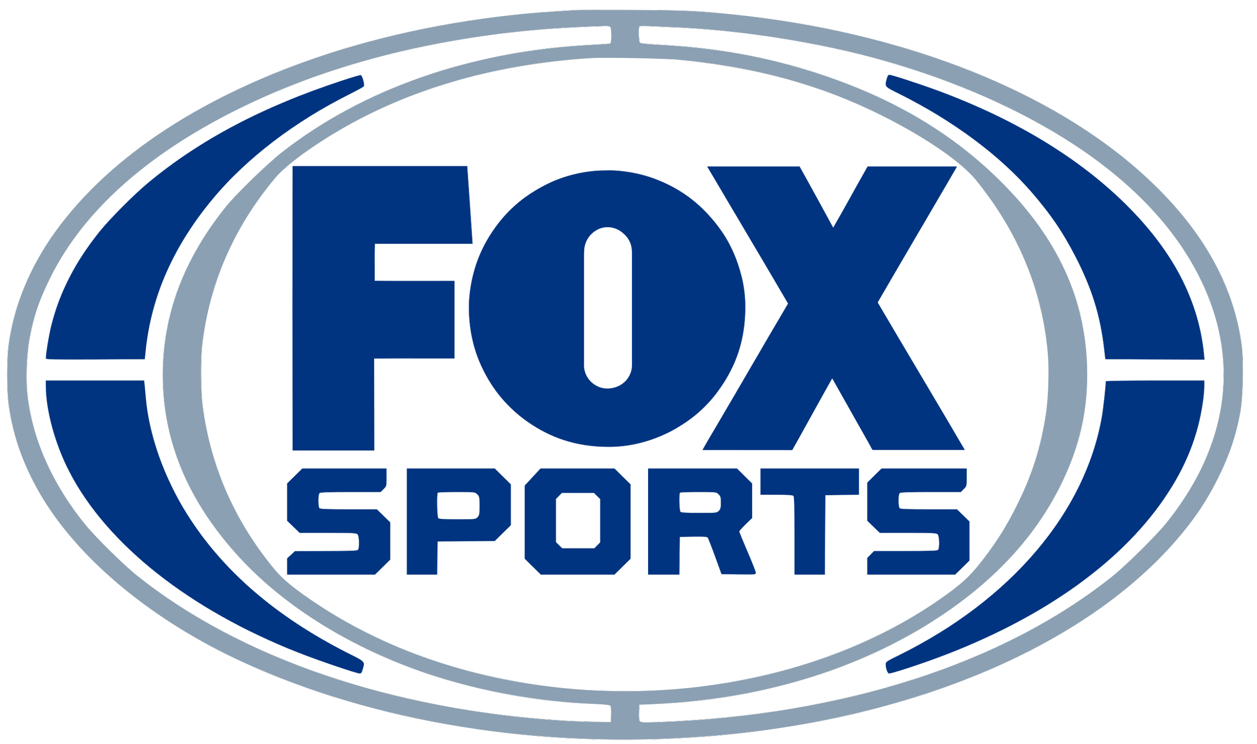 FOX Sports logo with blue and gray stylized eye shape surrounding the text.