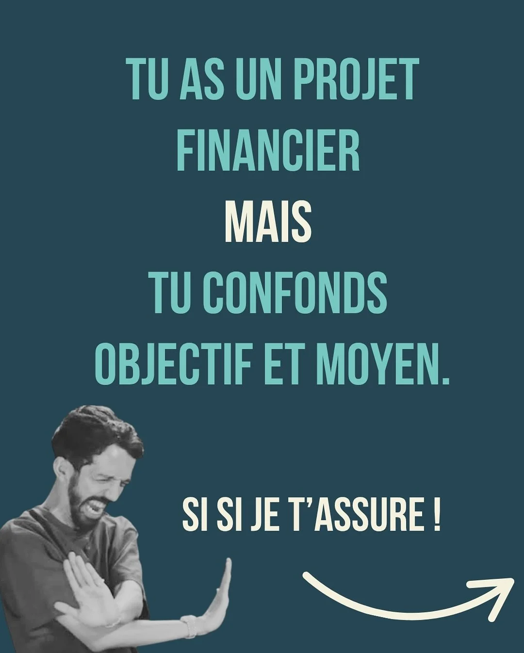 🎯 Objectif vs moyen : la diff&eacute;rence qui change tout dans un projet financier.

Quand on parle d&rsquo;argent, beaucoup confondent encore les deux.
👉🏿&Eacute;pargner, investir, acheter un bien&hellip; ce ne sont pas des objectifs, mais des m