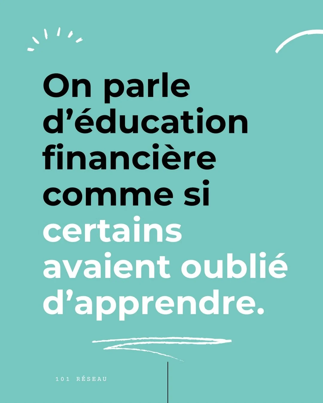 Lundi soir on organisait une table ronde avec @conscience_de_classe sur l&rsquo;&eacute;ducation financi&egrave;re.
Ce carrousel, c&rsquo;est ce que j&rsquo;en retiens.
Pas une liste de conseils. Une conviction.
👆🏿Swipez.