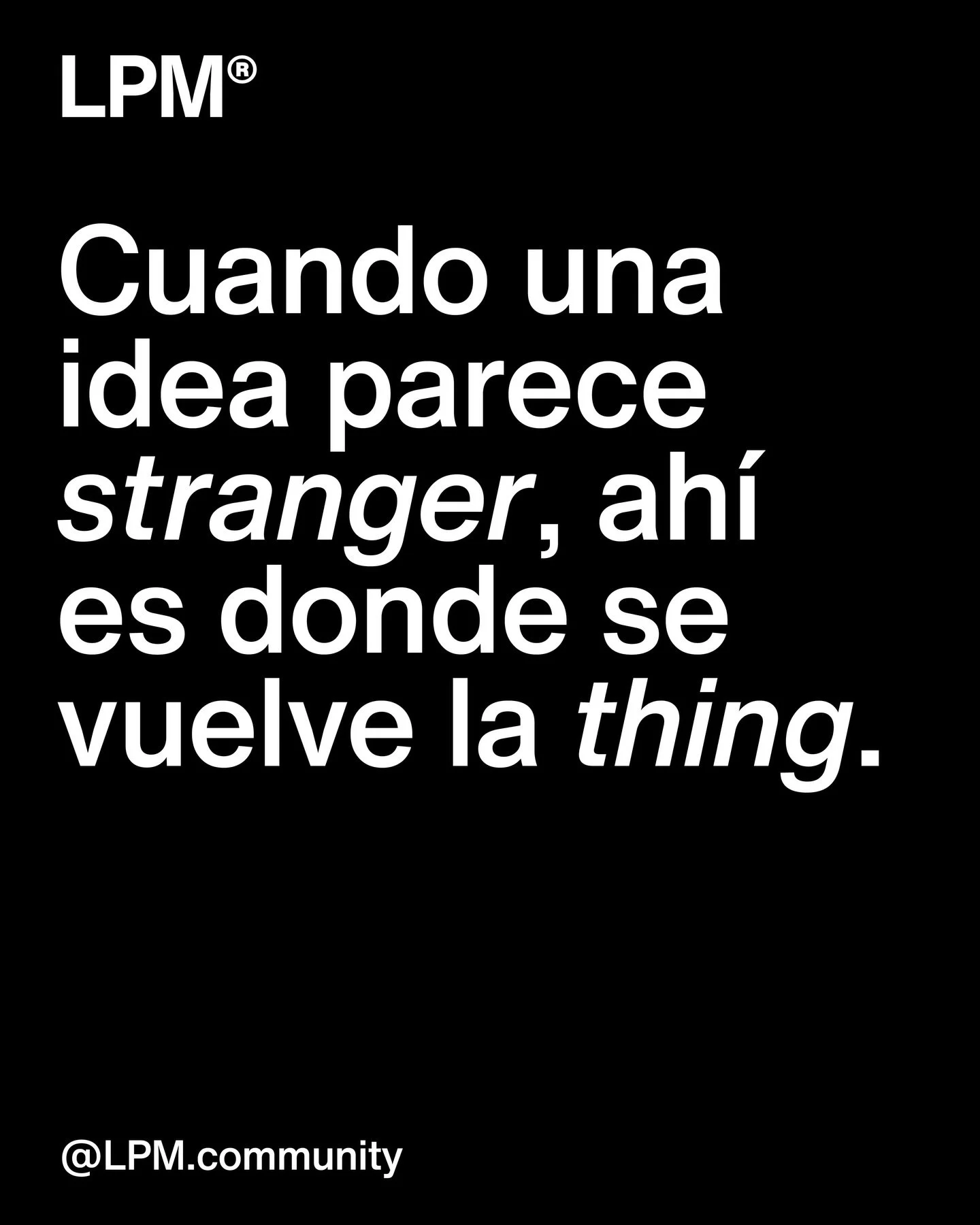 Confia en lo stranger