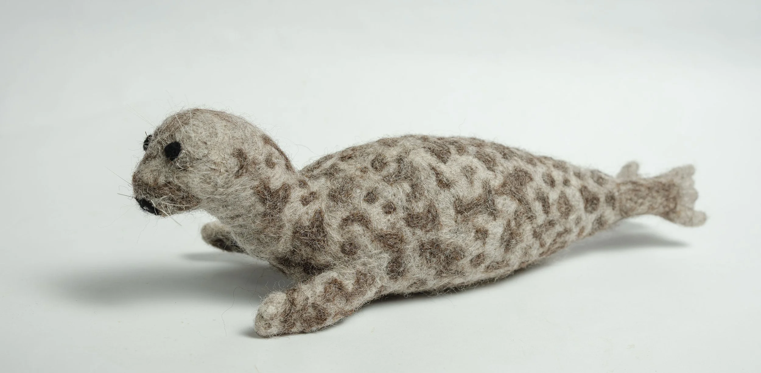 Needle felted seal